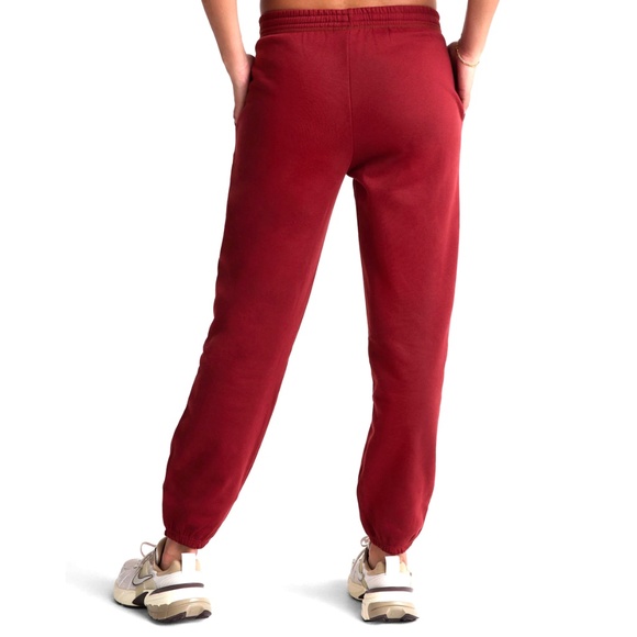 NWT Beyond Yoga LuxeFleece Sweatpants Merlot Red Ultra Soft Lounge Joggers XL - Picture 3 of 13